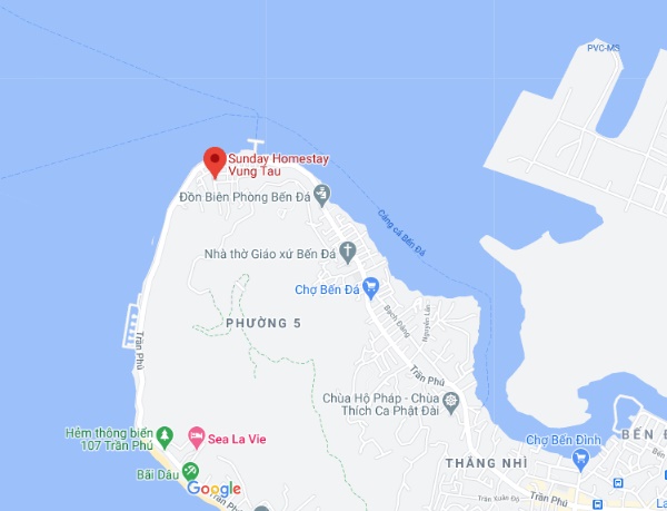 vị trí của sunday homestay